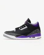 Air Jordan 3 Black Court Purple