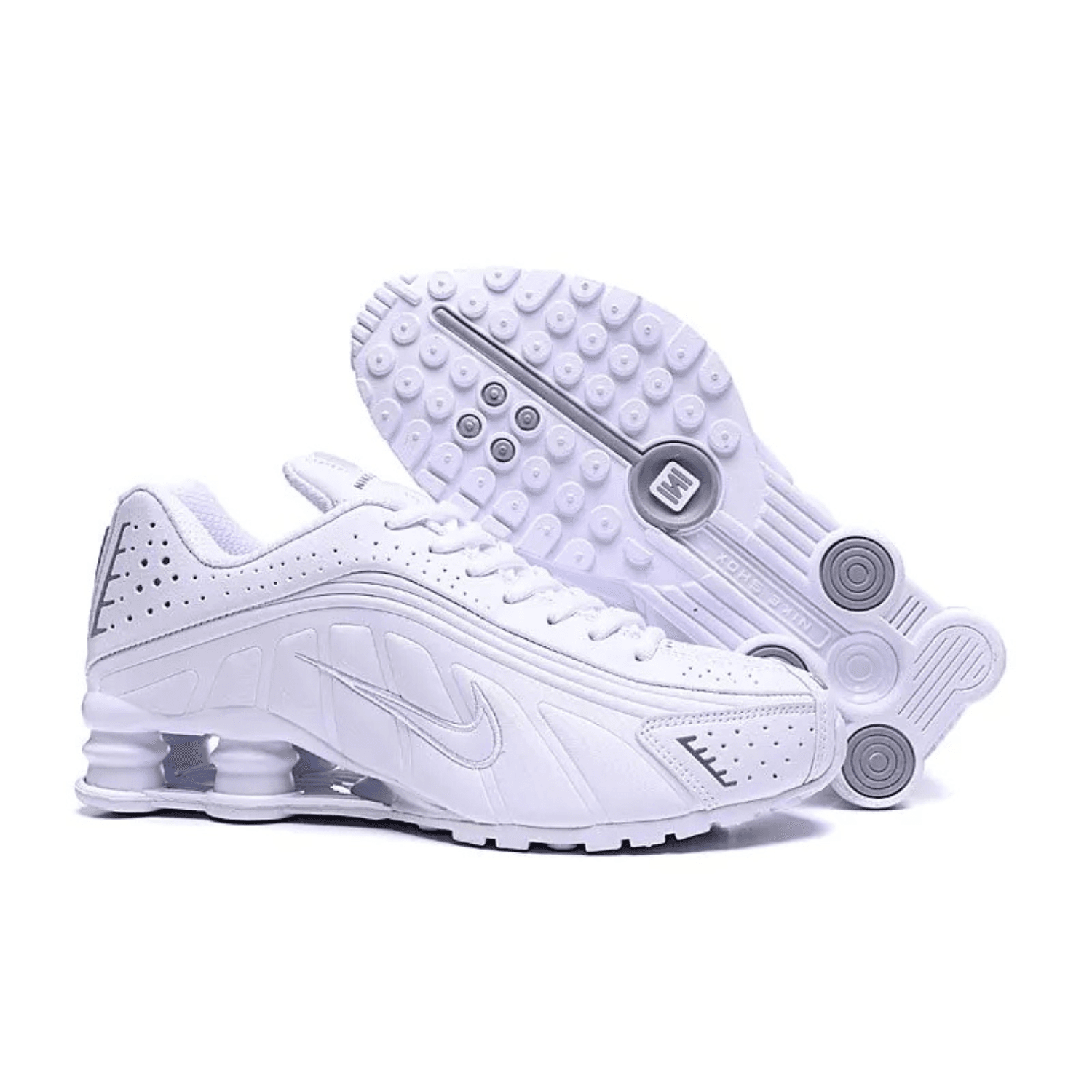 Nike Shox R4 Triple White