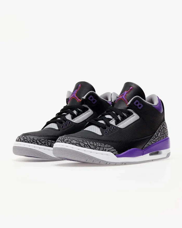 Air Jordan 3 Black Court Purple