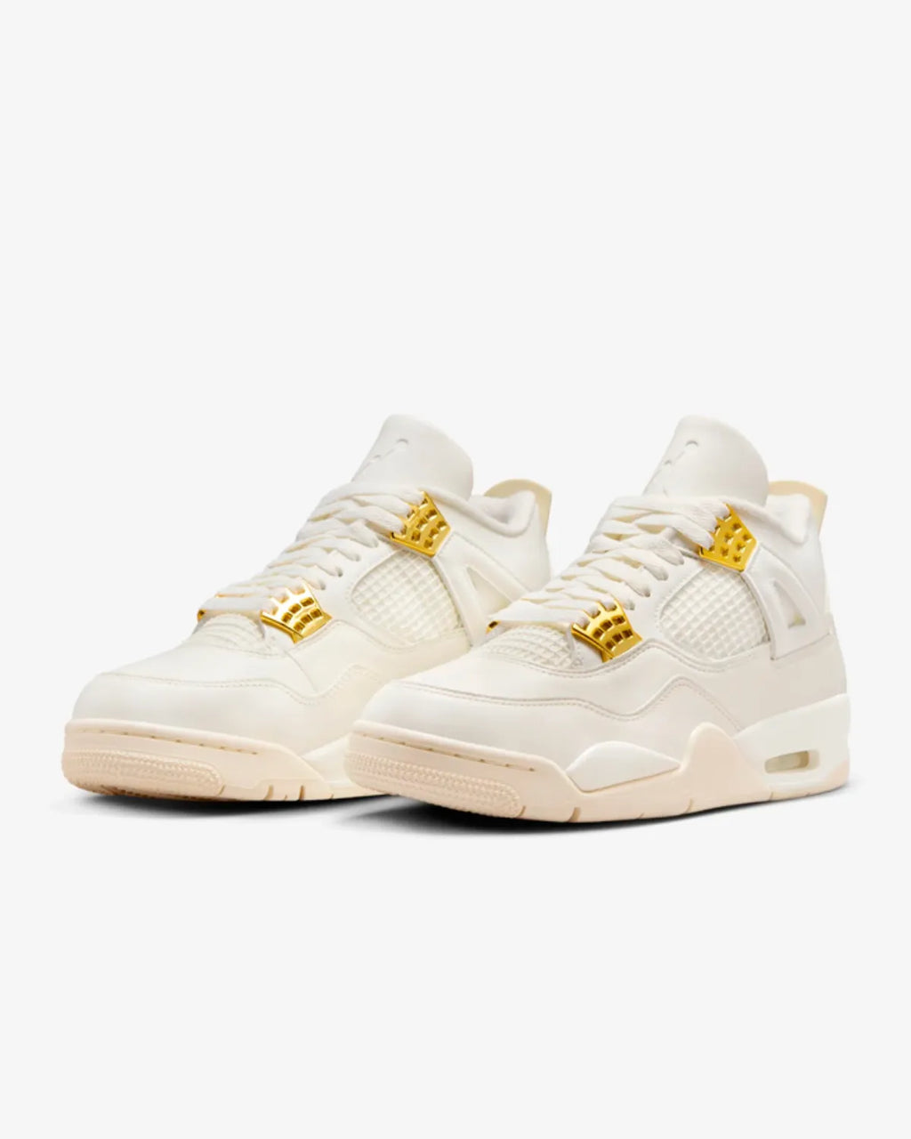 Jordan 4 Retro White And Gold (W)
